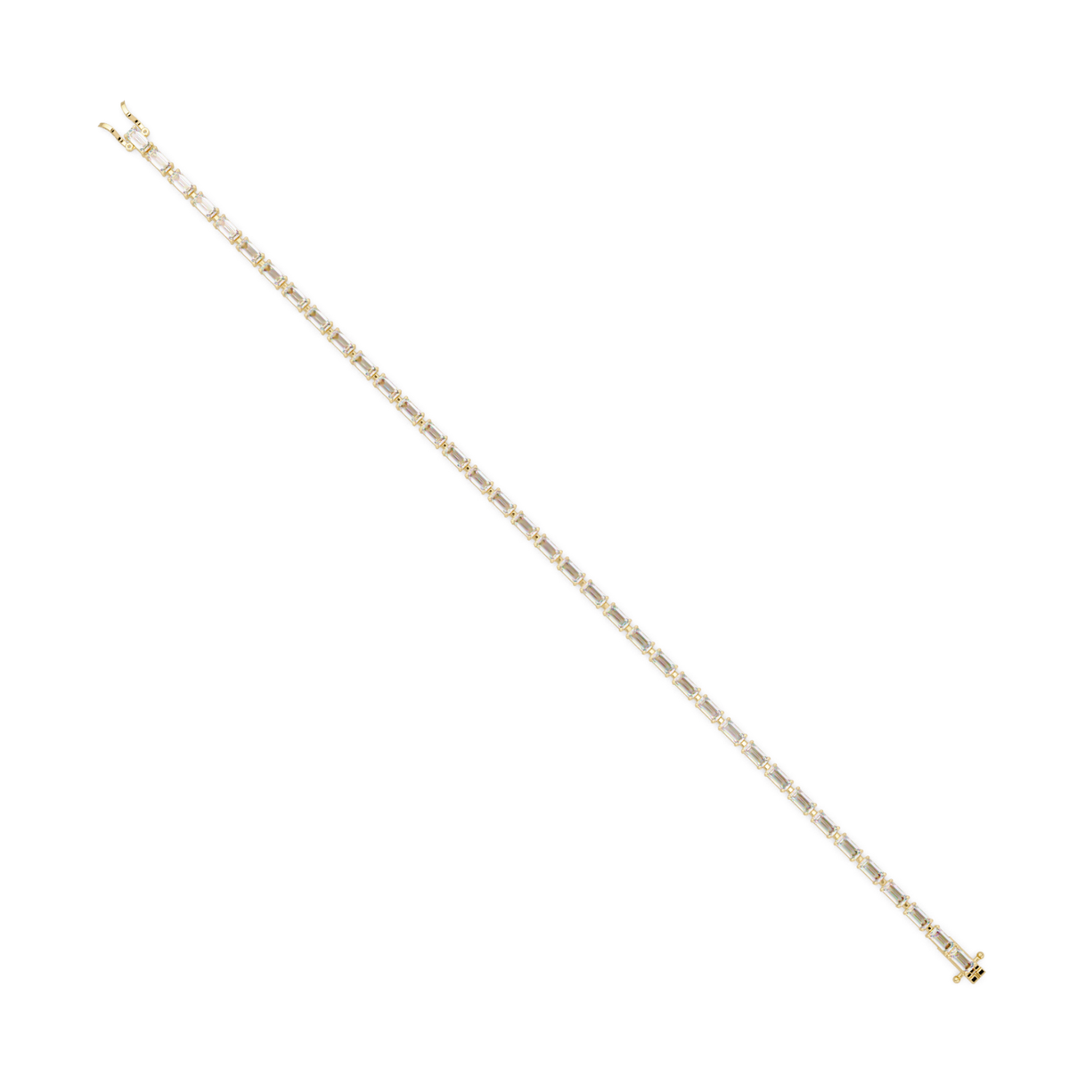Emerald Cut Lab grown Diamond Tennis Bracelet - HIGHCARAT DIAMONDS