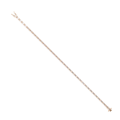 Emerald Cut Lab grown Diamond Tennis Bracelet - HIGHCARAT DIAMONDS