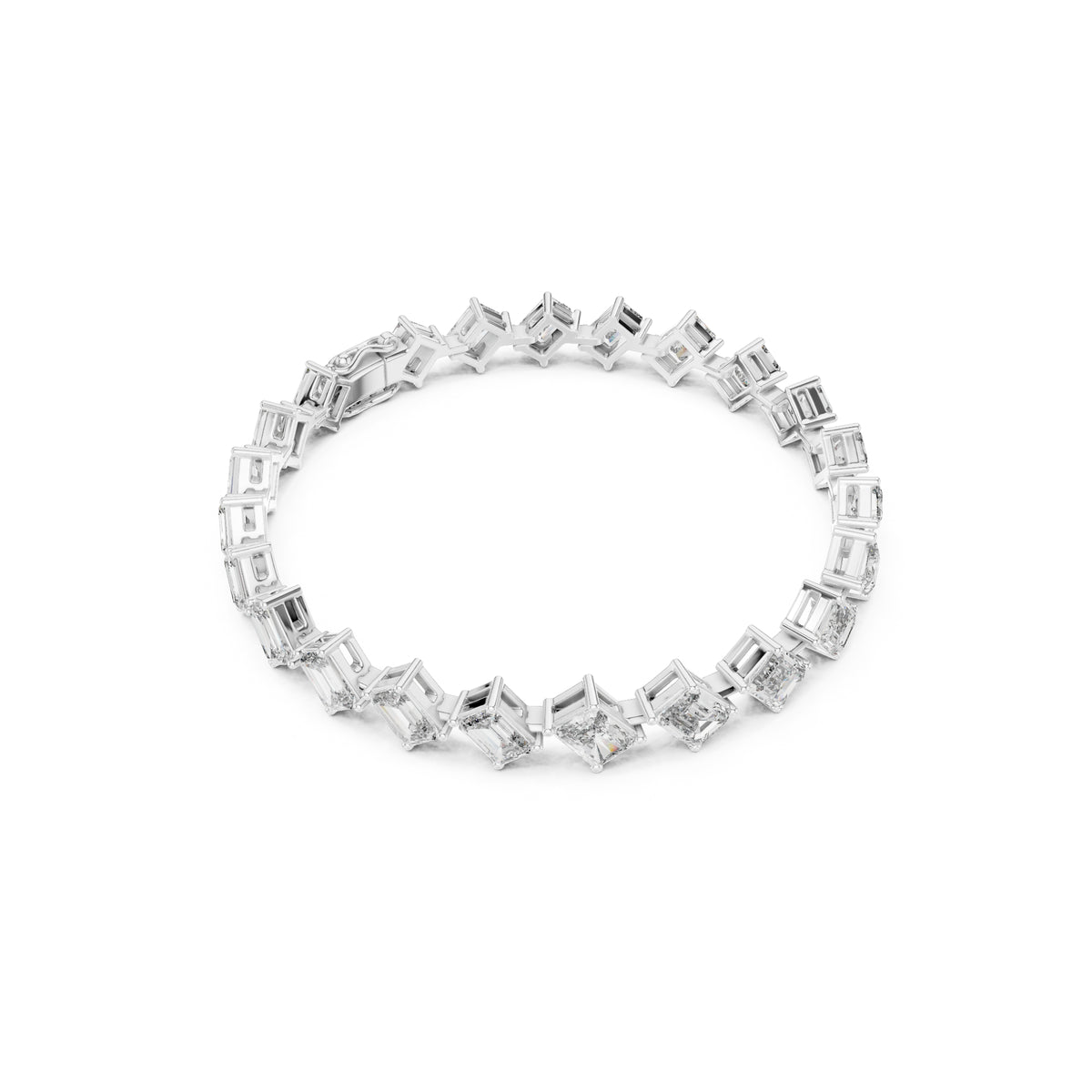Vintage 15.79 Round Cut Lab Grown & Natural Diamond Unique Delicate Classic Dainty Stackable Tennis Bracelet For Her - HIGHCARAT DIAMONDS