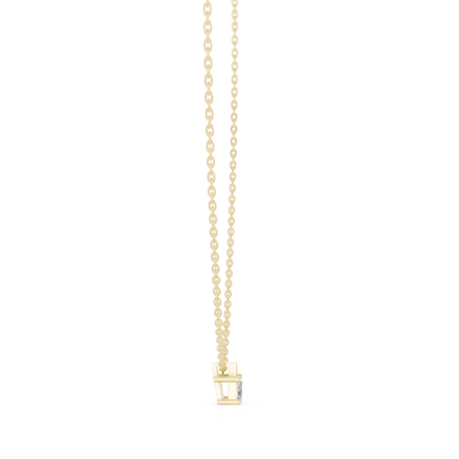 Stunning 10k Solid Rose Gold Round & Emerald Shape Lab Grown Ethically wear Diamond Pendant For Her - HIGHCARAT DIAMONDS