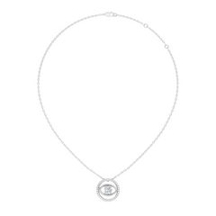 Round Eternal Vision Lab-Grown Diamond  Circle Pendant Necklace Modern Minimalist Jewelry For Women - HIGHCARAT DIAMONDS