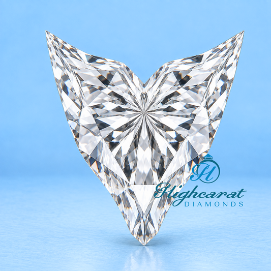 Unique Fish Tail Shape Lab Grown Diamond