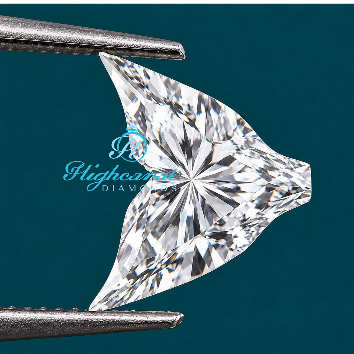 Unique Fish Tail Shape Lab Grown Diamond