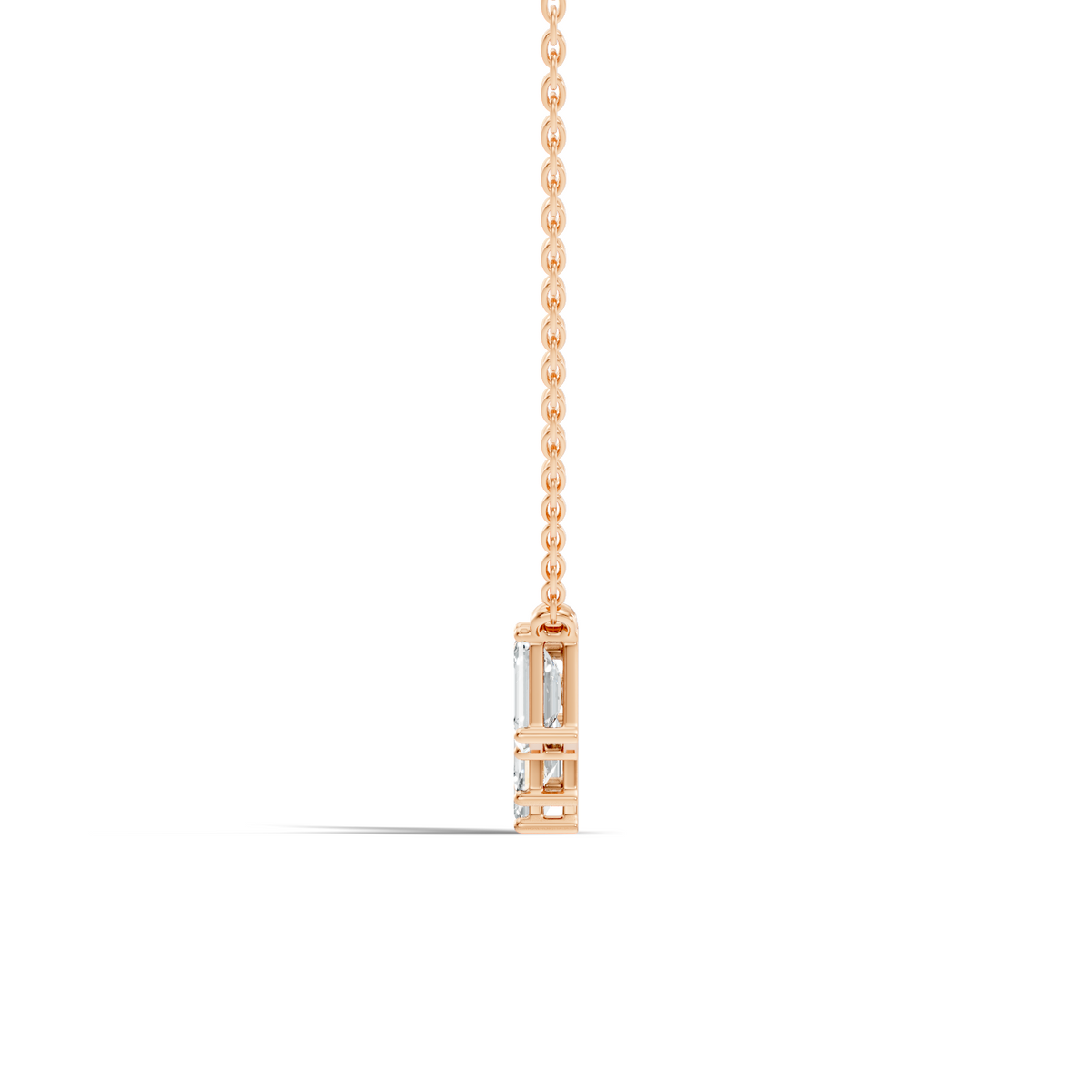 Labgrown Emerald Diamond Tennis Necklace Pendant With 2.45 CT Sparkling Gift for Her - HIGHCARAT DIAMONDS