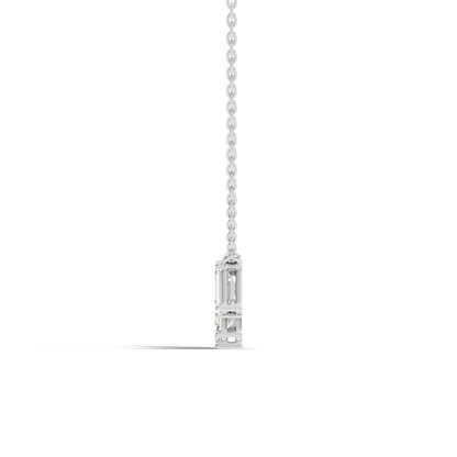 Labgrown Emerald Diamond Tennis Necklace Pendant With 2.45 CT Sparkling Gift for Her - HIGHCARAT DIAMONDS