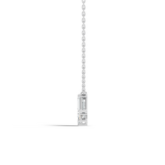 Labgrown Emerald Diamond Tennis Necklace Pendant With 2.45 CT Sparkling Gift for Her - HIGHCARAT DIAMONDS
