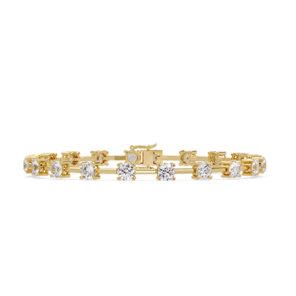 Floating Lab Grown Round Diamond Line Bracelet - HIGHCARAT DIAMONDS