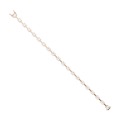 Floating Lab Grown Round Diamond Line Bracelet - HIGHCARAT DIAMONDS