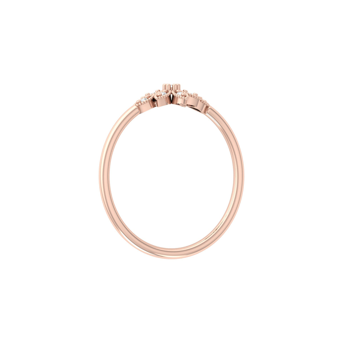 Floral Diamond Cluster Ring for Women's Elegant Flower Design Band in 18K Solid Gold - HIGHCARAT DIAMONDS