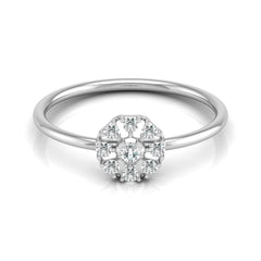 Floral Diamond Ring For Her In 14KT Solid Gold Wearable Art For Daily Elegance - HIGHCARAT DIAMONDS