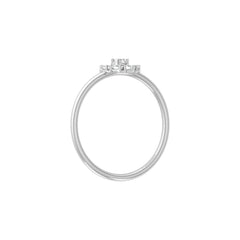 Floral Diamond Ring For Her In 14KT Solid Gold Wearable Art For Daily Elegance - HIGHCARAT DIAMONDS