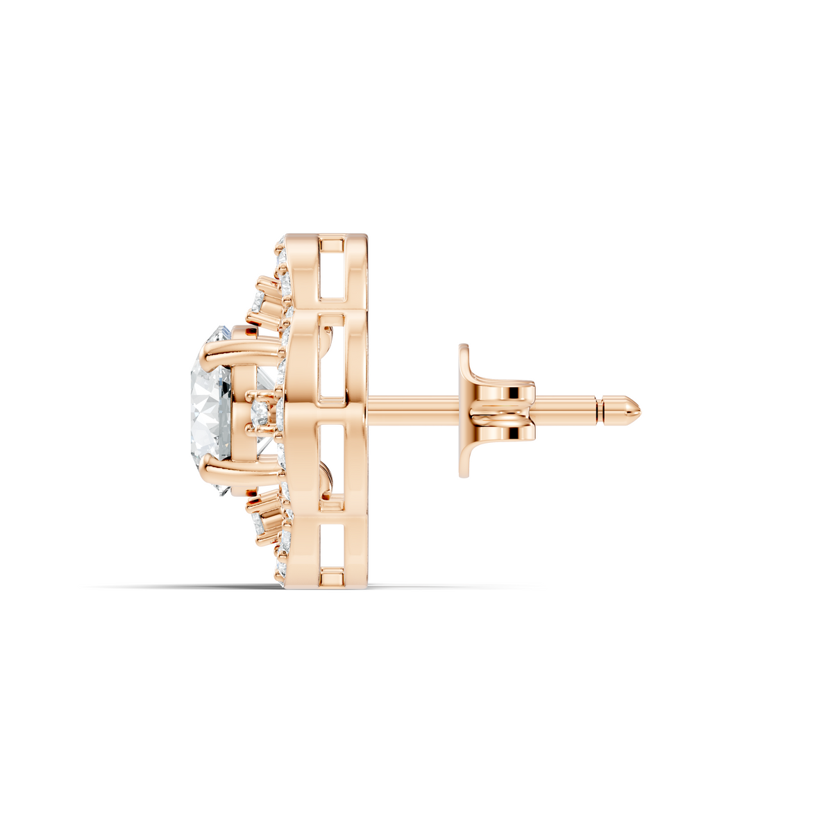 Round Shape 2.28 Ct Stunning Sparkling Labgrown Diamond Stud Earring Gift For Her - HIGHCARAT DIAMONDS