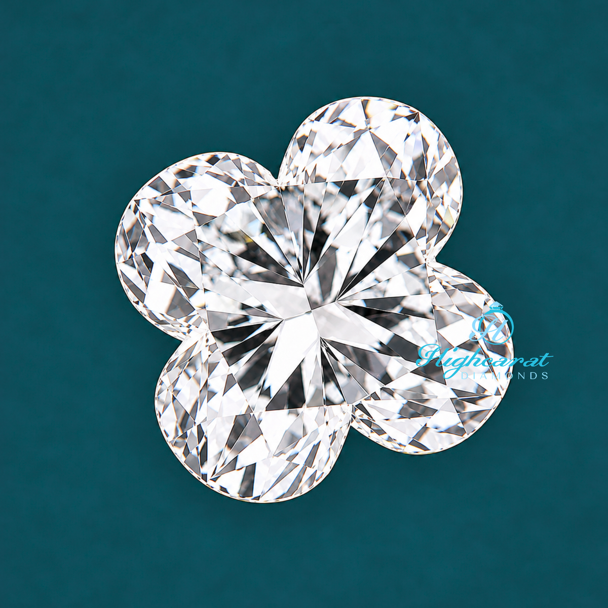 Floral Shape Step Cut Lab Grown Diamond
