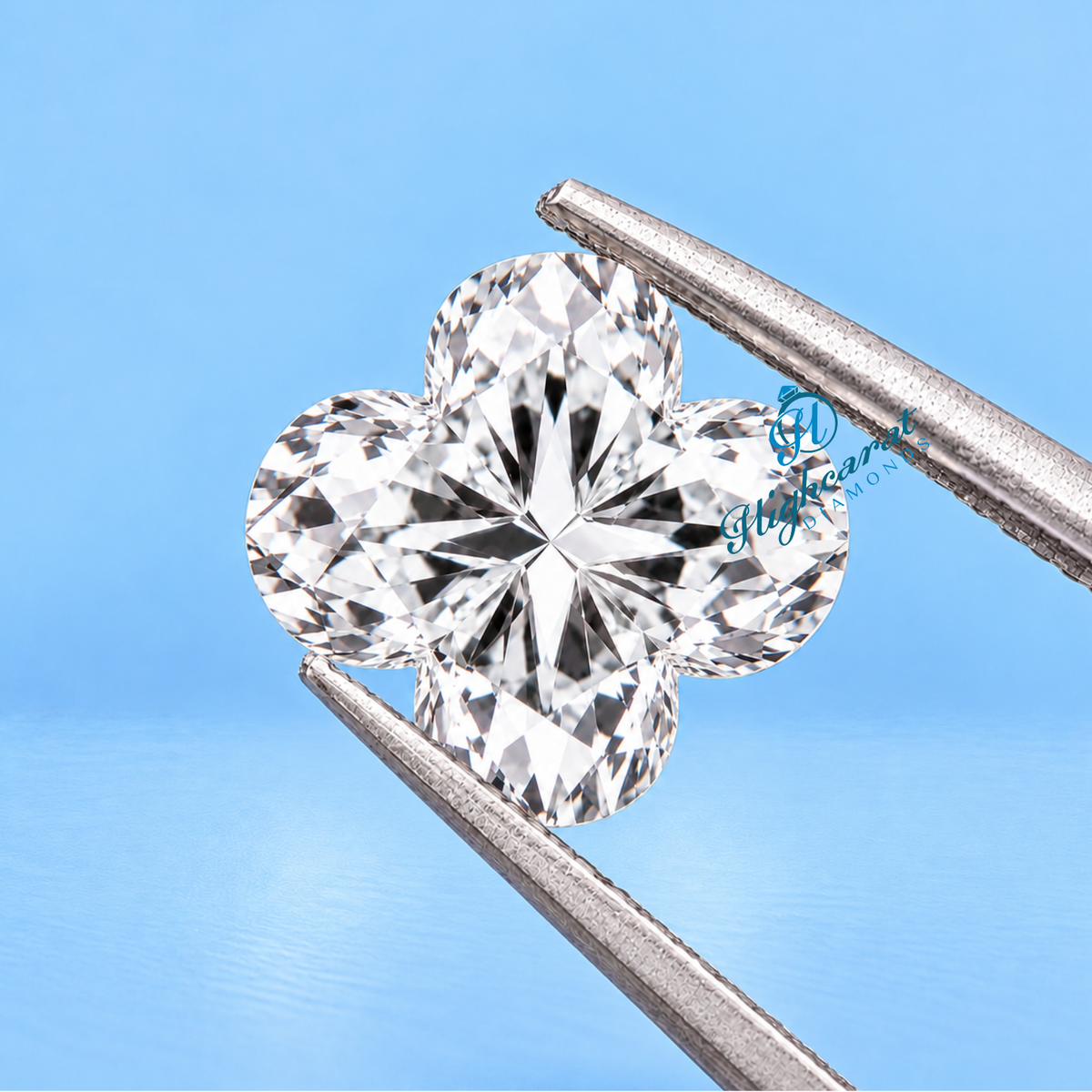 Floral Shape Step Cut Lab Grown Diamond