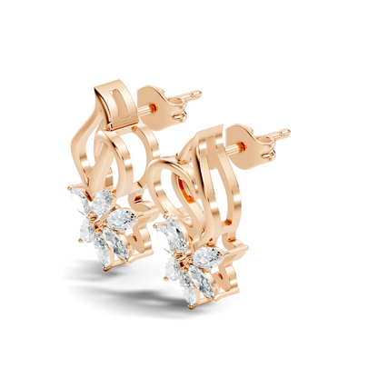 Classic White Lab-Grown Diamond Stud Earrings  Stylish Modern Gifts For Women - HIGHCARAT DIAMONDS
