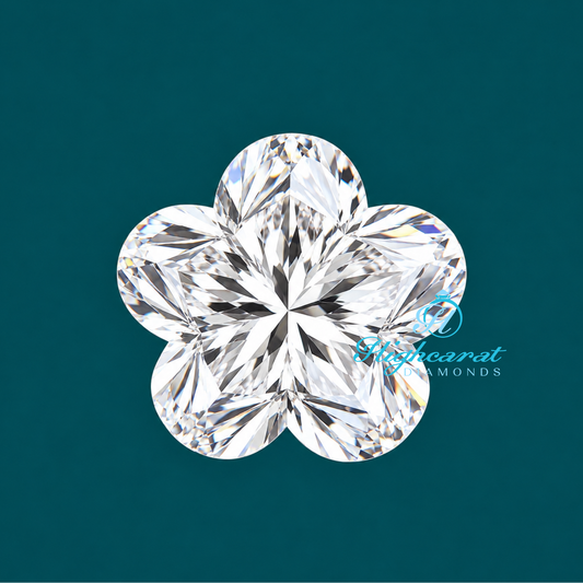 Flower Shape Step Cut Lab Grown Diamond