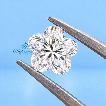 Flower Shape Step Cut Lab Grown Diamond