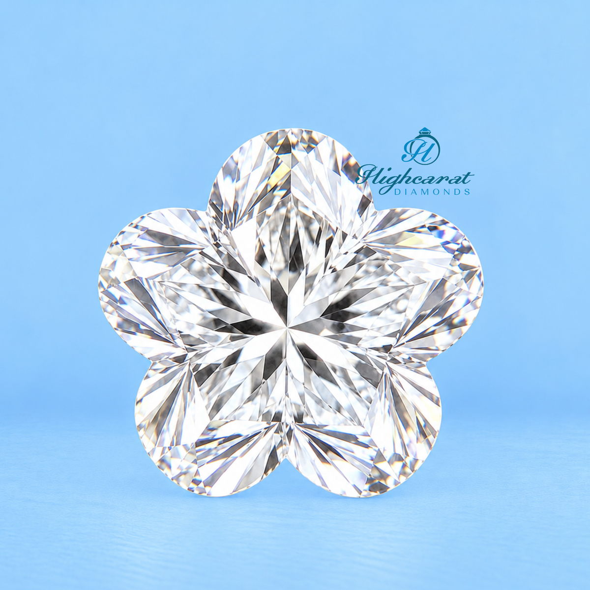Flower Shape Step Cut Lab Grown Diamond