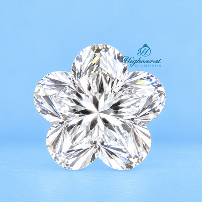 Flower Shape Step Cut Lab Grown Diamond