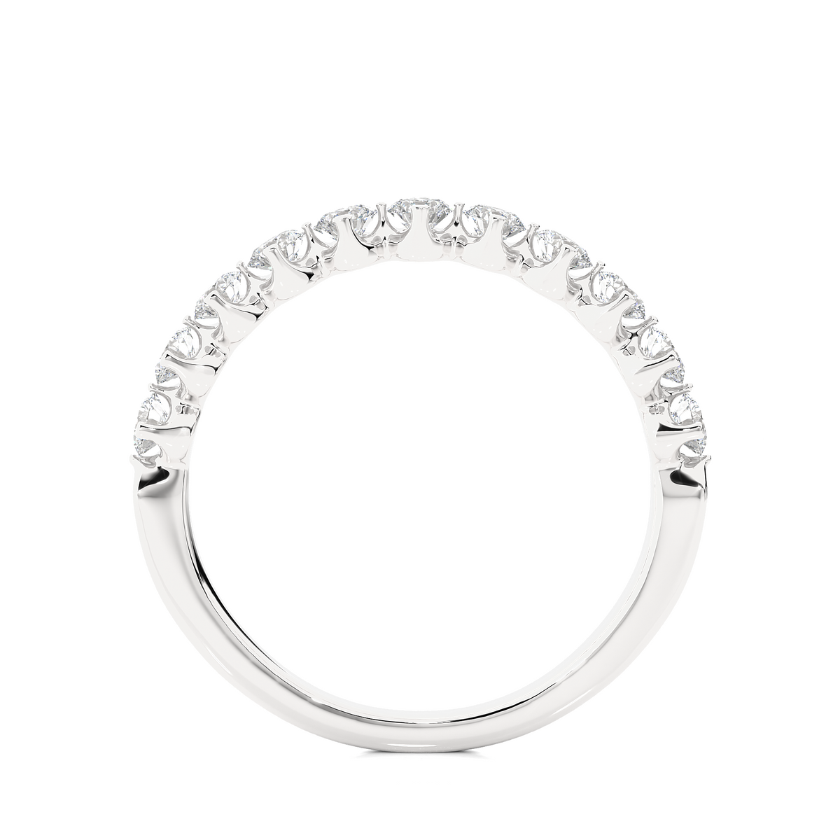 Round Lab-Grown Diamond Bezel Set Full Eternity Wedding Band Ethical & Elegant - HIGHCARAT DIAMONDS