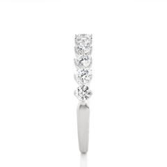 Round Lab-Grown Diamond Bezel Set Full Eternity Wedding Band Ethical & Elegant - HIGHCARAT DIAMONDS
