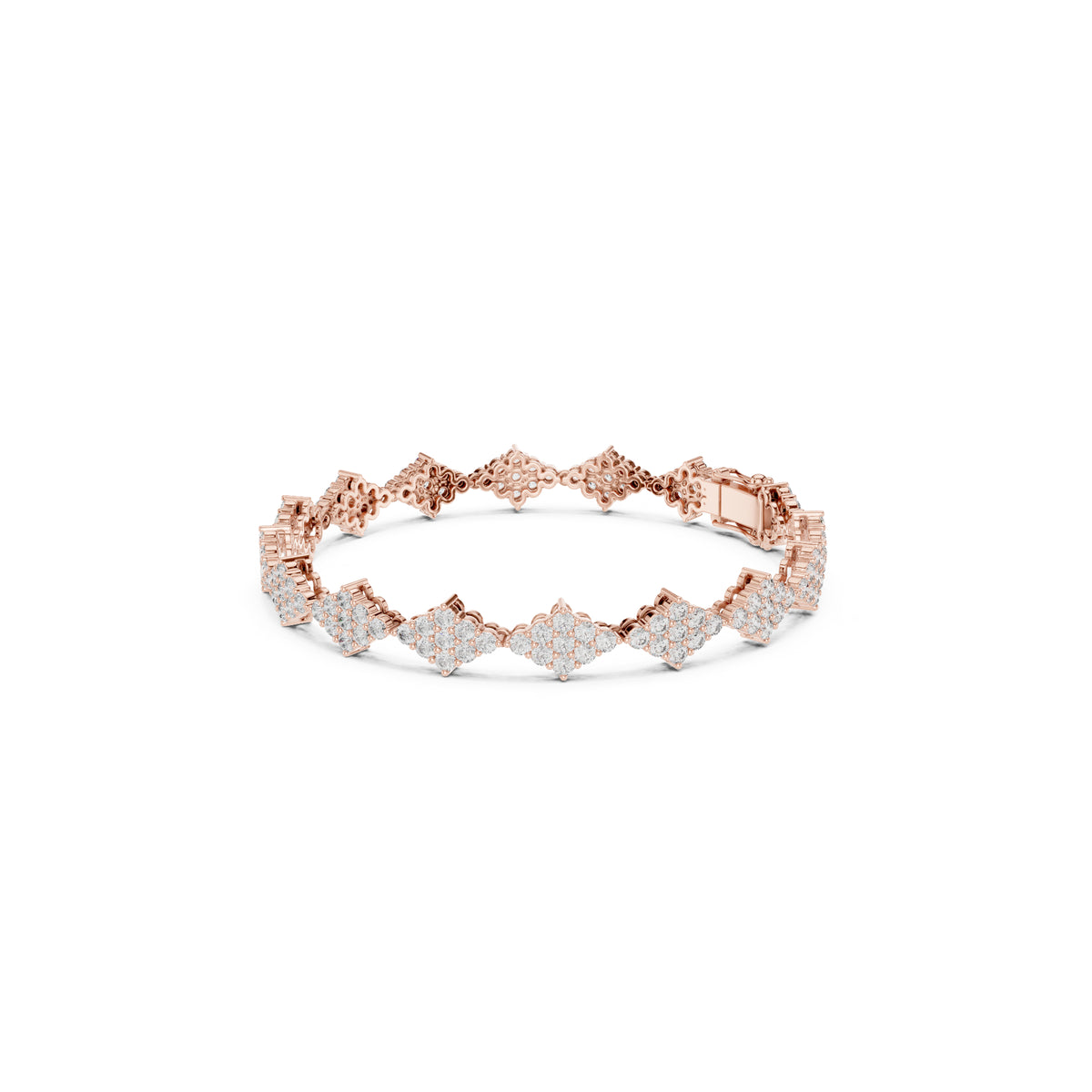 5.76 Ct Round Cut Top Grade Diamond Elegant Minimalist Pave Set Vintage Stunning Party Wear Bracelet  For Her - HIGHCARAT DIAMONDS