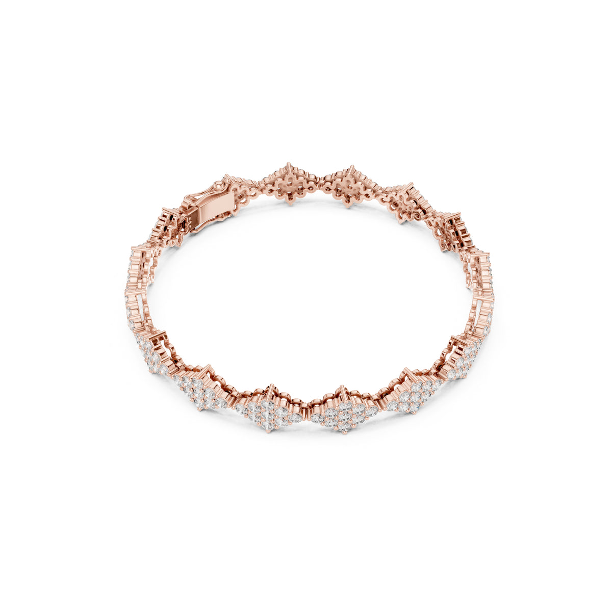 5.76 Ct Round Cut Top Grade Diamond Elegant Minimalist Pave Set Vintage Stunning Party Wear Bracelet  For Her - HIGHCARAT DIAMONDS