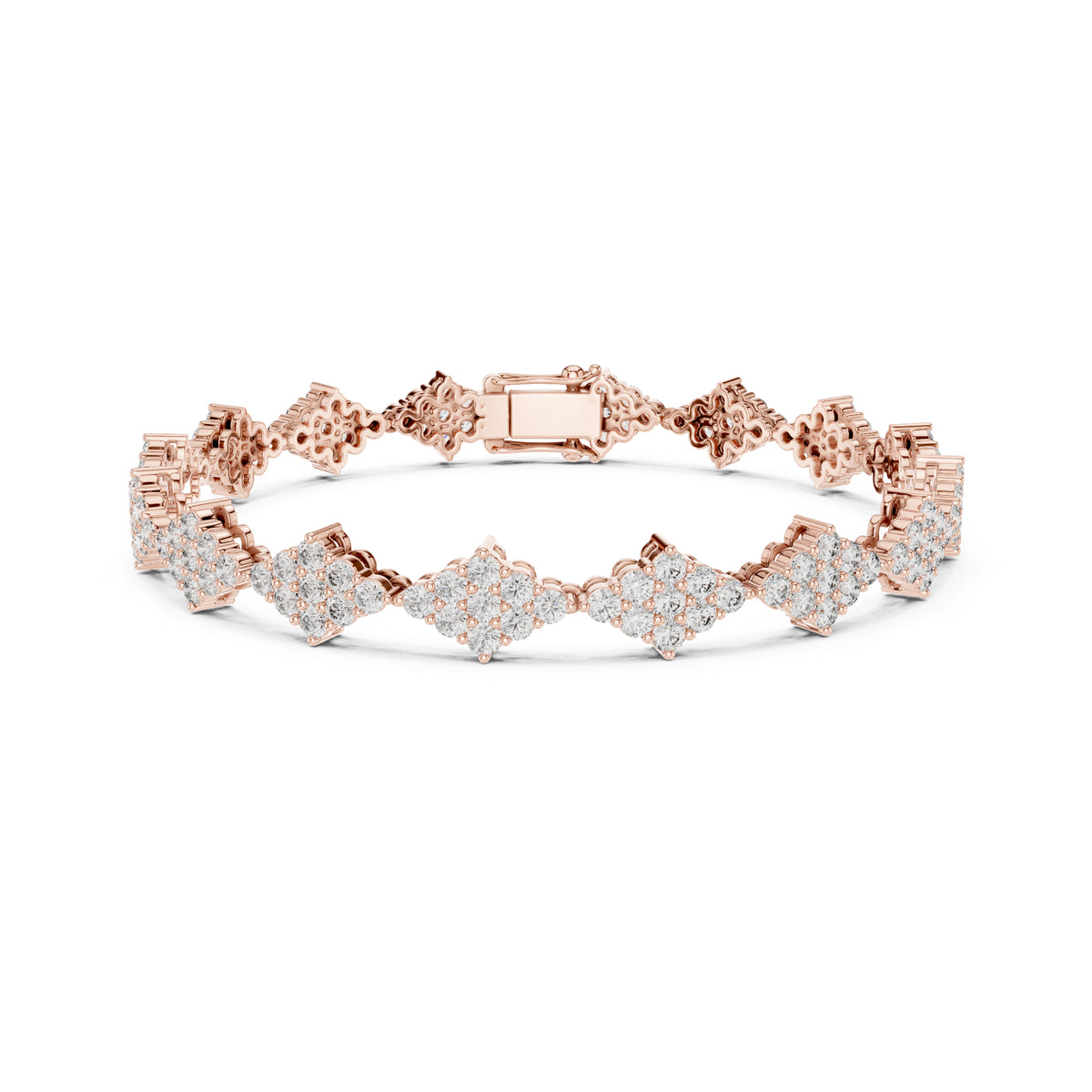 5.76 Ct Round Cut Top Grade Diamond Elegant Minimalist Pave Set Vintage Stunning Party Wear Bracelet  For Her - HIGHCARAT DIAMONDS