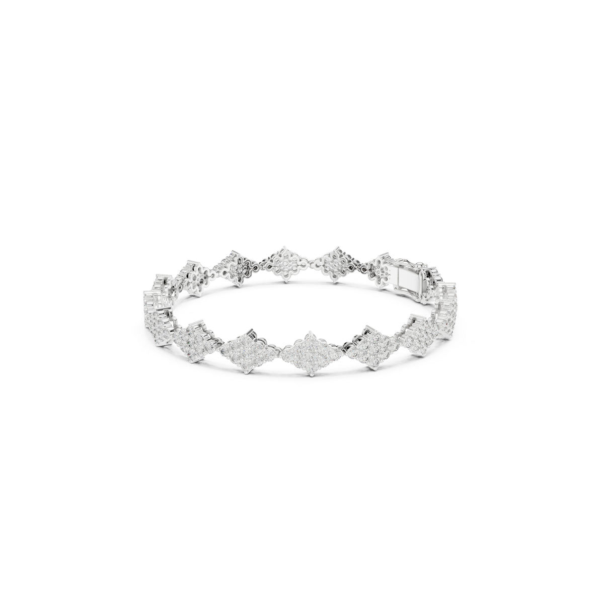 5.76 Ct Round Cut Top Grade Diamond Elegant Minimalist Pave Set Vintage Stunning Party Wear Bracelet  For Her - HIGHCARAT DIAMONDS