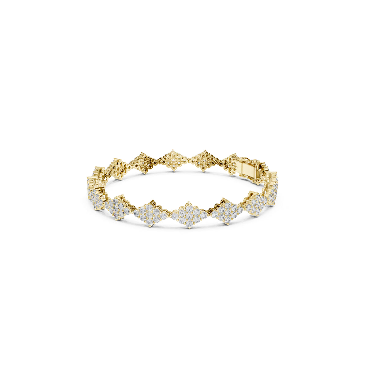 5.76 Ct Round Cut Top Grade Diamond Elegant Minimalist Pave Set Vintage Stunning Party Wear Bracelet  For Her - HIGHCARAT DIAMONDS