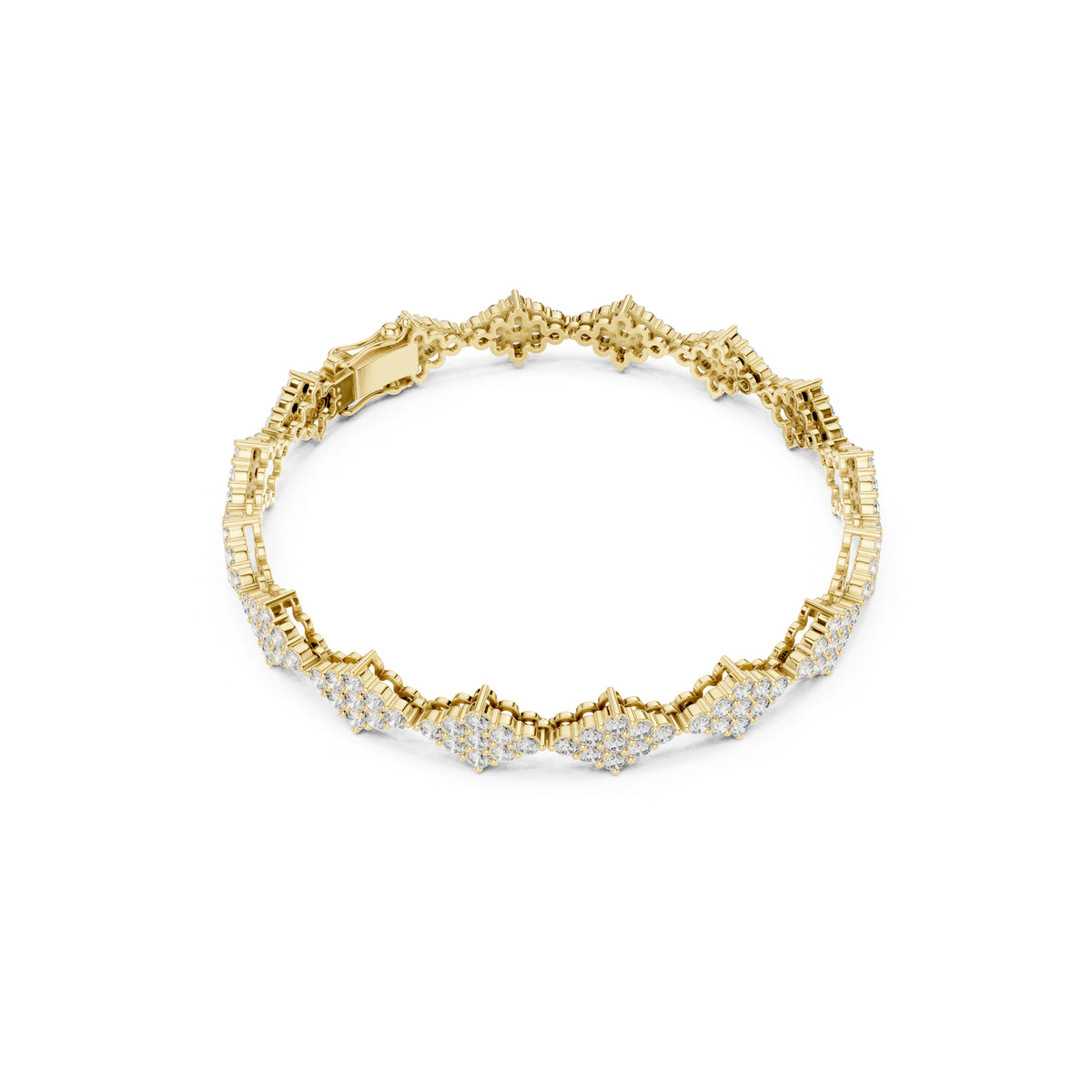 5.76 Ct Round Cut Top Grade Diamond Elegant Minimalist Pave Set Vintage Stunning Party Wear Bracelet  For Her - HIGHCARAT DIAMONDS