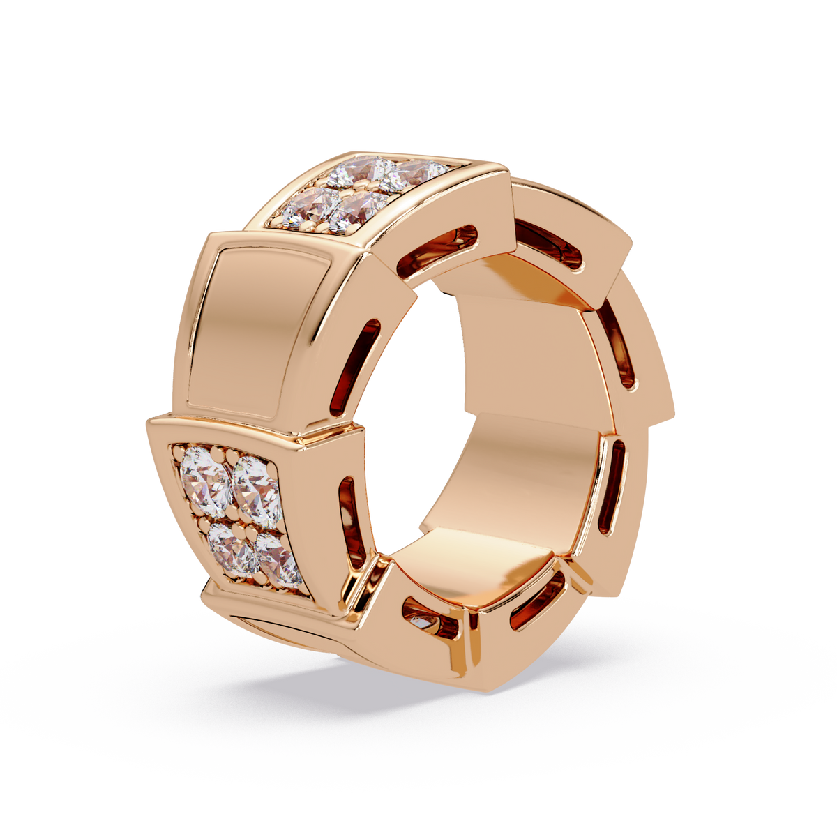 Geometric Lab Grown Diamond Square Cluster Men's Ring - HIGHCARAT DIAMONDS