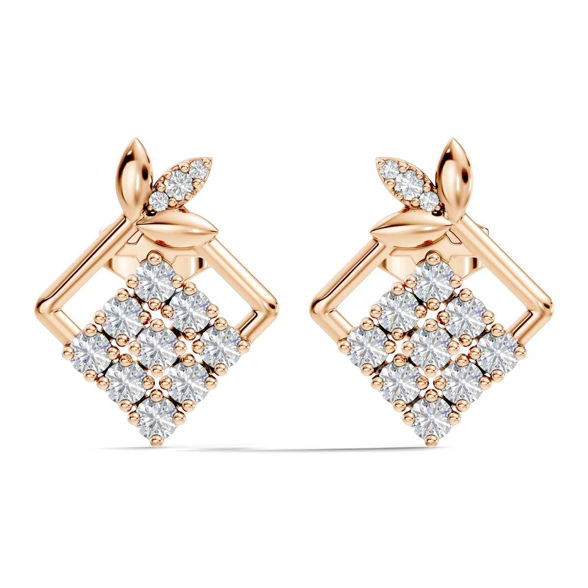 Vintage Round Cut Top Grade Diamond Unique Minimalist Dainty Classic Stunning Party Wear Earring For Her - HIGHCARAT DIAMONDS