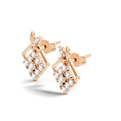 Vintage Round Cut Top Grade Diamond Unique Minimalist Dainty Classic Stunning Party Wear Earring For Her - HIGHCARAT DIAMONDS