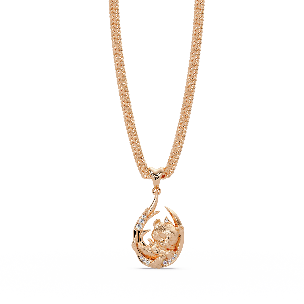 Gold Tiger Claw Lab grown Diamond Hip Hop Pendant - HIGHCARAT DIAMONDS