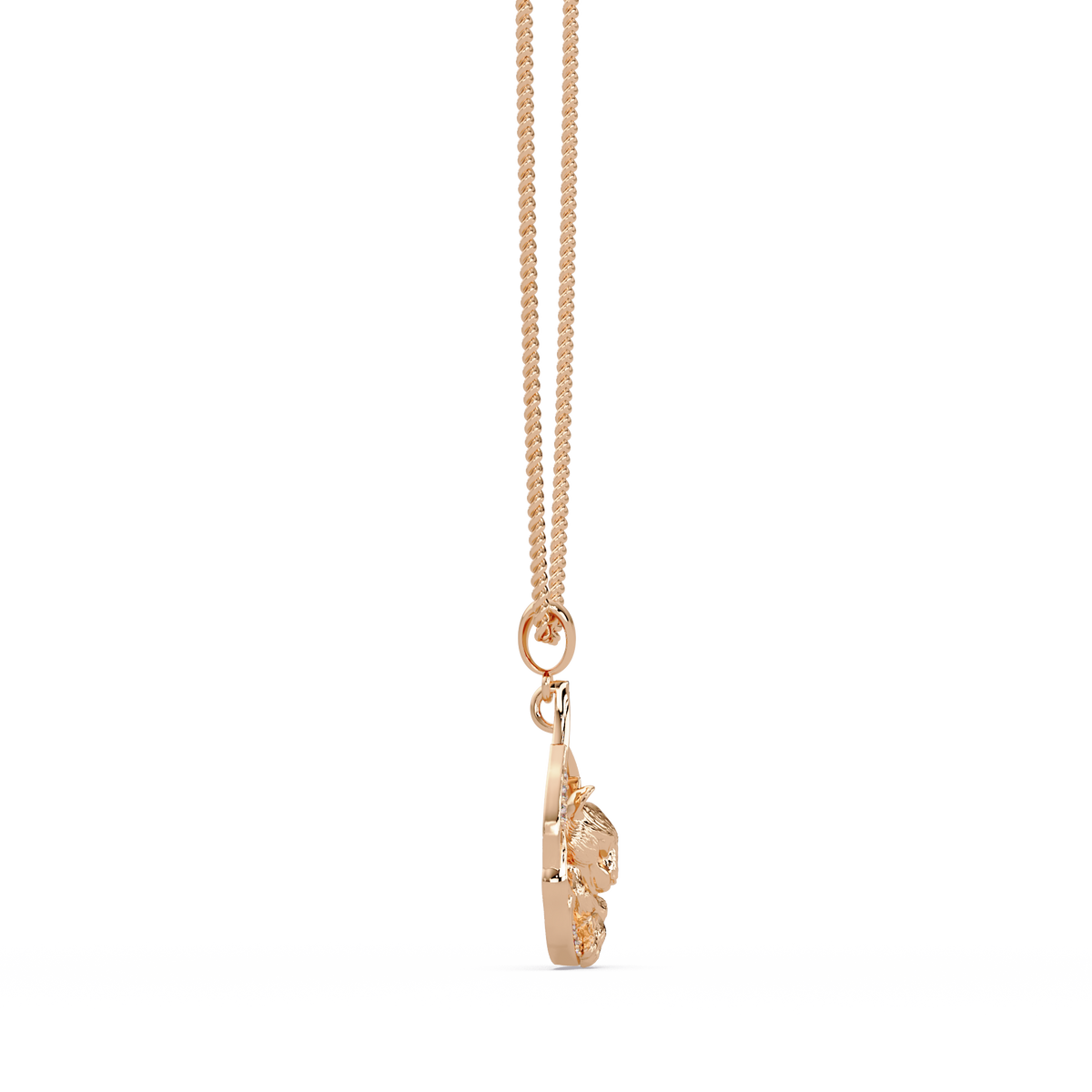 Gold Tiger Claw Lab grown Diamond Hip Hop Pendant - HIGHCARAT DIAMONDS