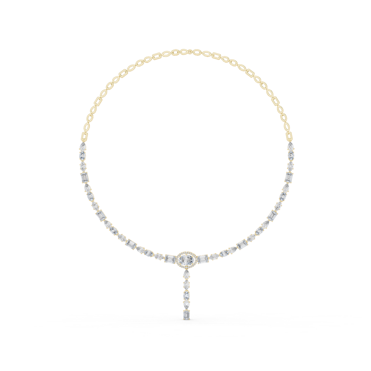 15.73 Ct 14k Solid Gold Lab Grown Diamond Graduation Diamond Necklace For Anniversary Gift - HIGHCARAT DIAMONDS