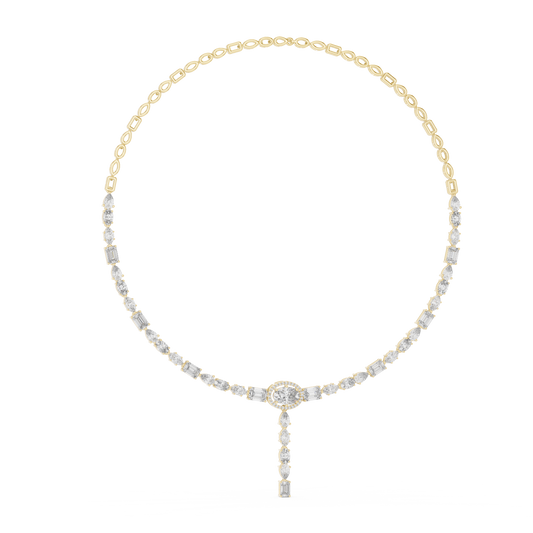 15.73 Ct 14k Solid Gold Lab Grown Diamond Graduation Diamond Necklace For Anniversary Gift - HIGHCARAT DIAMONDS