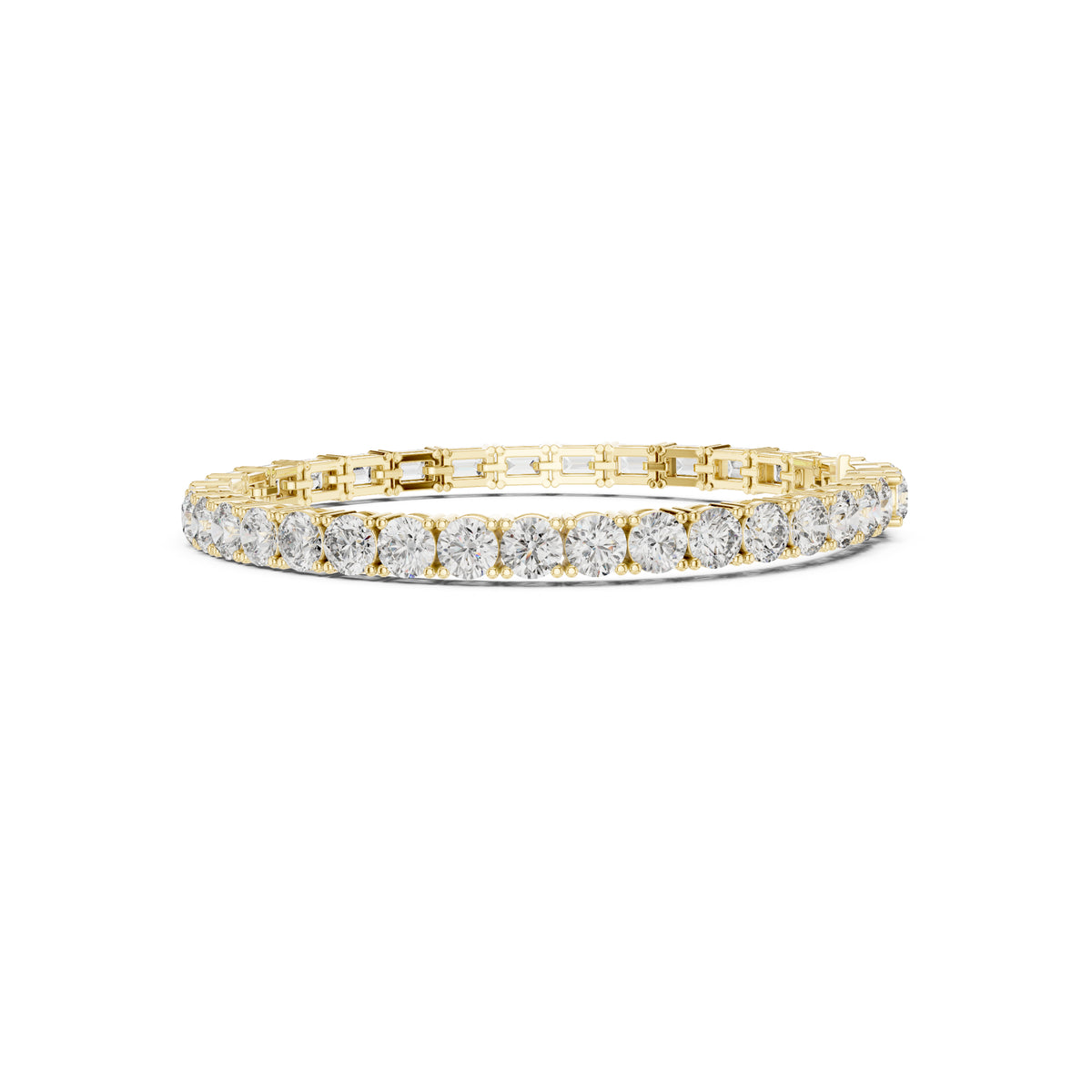 Vintage 13.24 CT Emerald Or Round Cut White Colorless Diamond Prong Set Minimalist Stacking Party Wear Tennis Bracelet For Her - HIGHCARAT DIAMONDS
