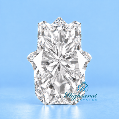 Antique Hamsa hand shape loose cut diamond