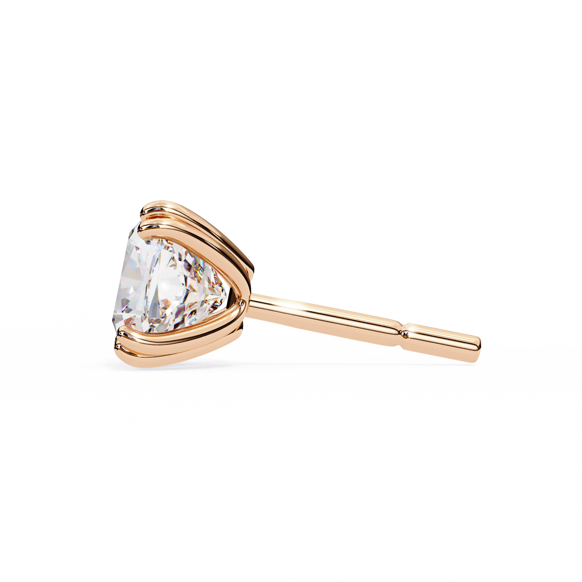 Handcrafted Cushion Cut White Colorless Diamond Perfect Statement Cluster Daily Wear Stud Earring - HIGHCARAT DIAMONDS