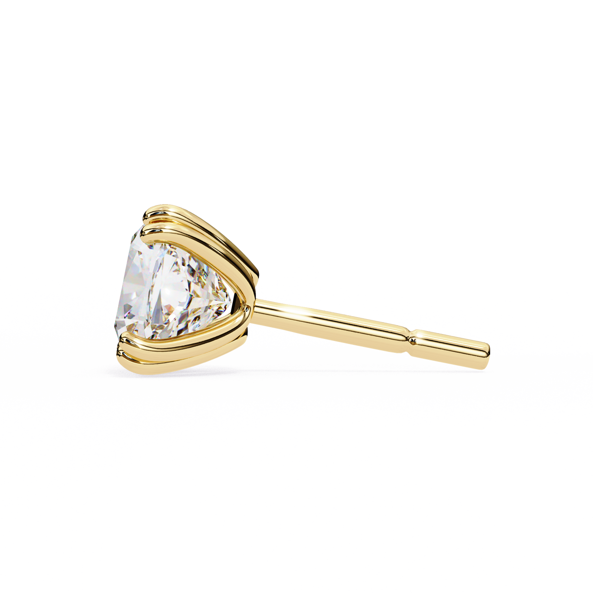 Handcrafted Cushion Cut White Colorless Diamond Perfect Statement Cluster Daily Wear Stud Earring - HIGHCARAT DIAMONDS