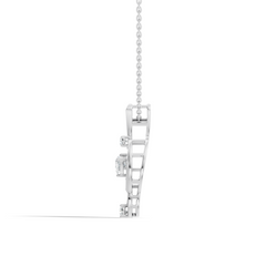 14K Solid Gold Heart Cut Diamond Pendant Round Handcrafted Necklace Gift For Her - HIGHCARAT DIAMONDS