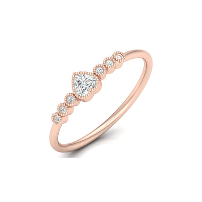 Heart Shape Lab Grown Diamond Halo Engagement Ring - HIGHCARAT DIAMONDS