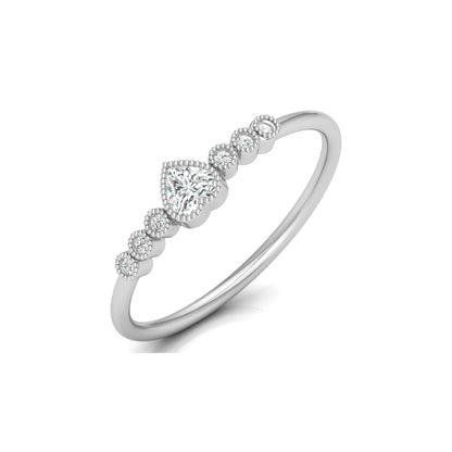 Heart Shape Lab Grown Diamond Halo Engagement Ring - HIGHCARAT DIAMONDS