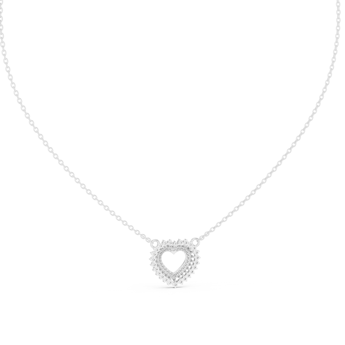 18k Solid Gold Round Cut Lab Grown Diamond Unique Daily Wear Women Necklace - HIGHCARAT DIAMONDS