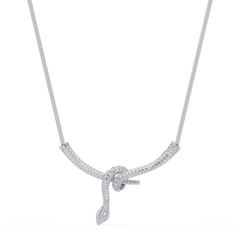 Hip Hop Lab Grown Diamond Snake Pendant Yellow Gold - HIGHCARAT DIAMONDS