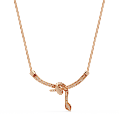 Hip Hop Lab Grown Diamond Snake Pendant Yellow Gold - HIGHCARAT DIAMONDS