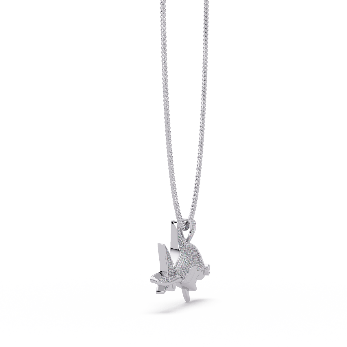 Iced Out Shark Lab Grown Diamond Hip Hop Pendant - HIGHCARAT DIAMONDS