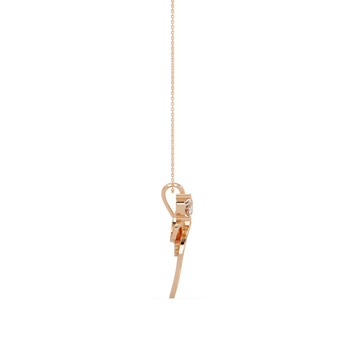 Infinity Style Lab Grown Diamond Accent Pendant - HIGHCARAT DIAMONDS